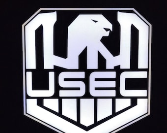 Letrero LED USEC de Escape From Tarkov, caja de luz RGB