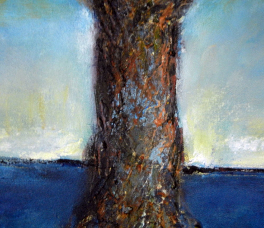 Buy Abstract Tree HUGE Painting ORIGINAL Art - Blue Tree of Life ...