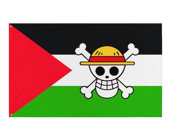 Straw Hat Palestine Flag (One Piece Anime)