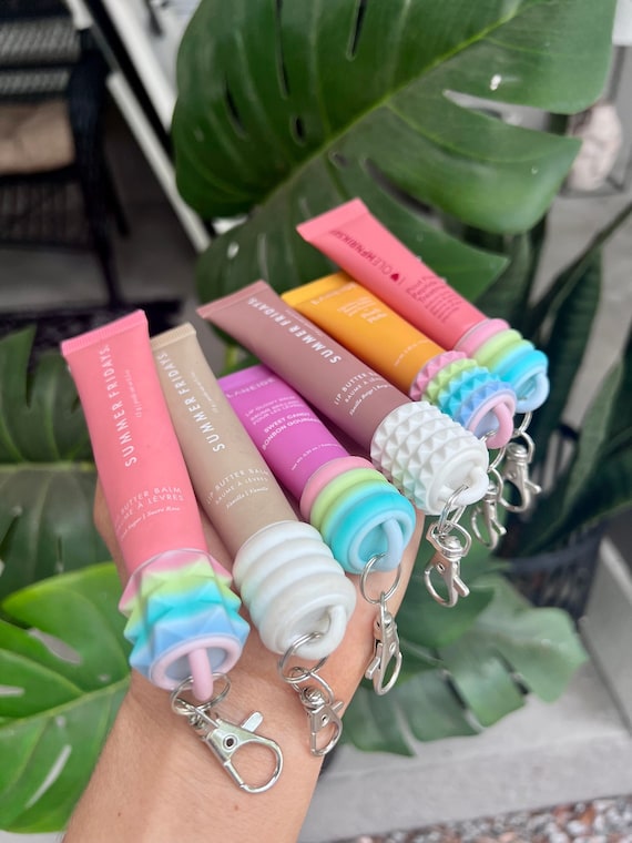 3d Print Lip Balm Keychain Cap Summer Fridays Compatible Cute