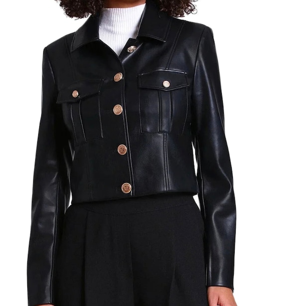 Black military jacket ladies 2025