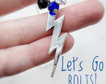 Tamper Bay Bliksemschichten ketting Stanley Cup Champions Lightning Bolt sieraden NHL hockeyfan Let's Go Bouten play-offs Champa Bay-hanger