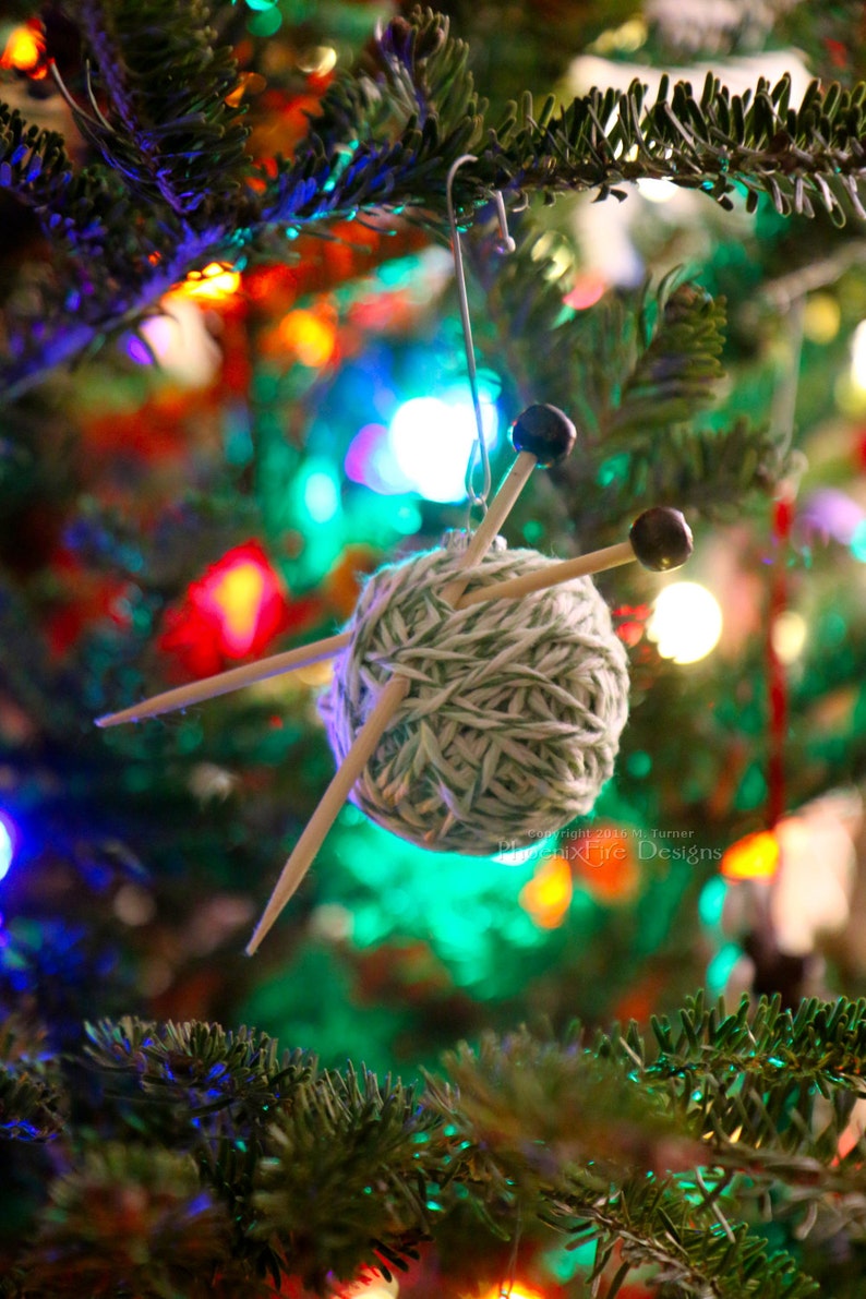 Yarn Ball Ornament Christmas Tree Gift Idea for Knitters Etsy