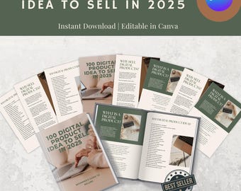 Digitale Produktideen eBook: Anleitung für ein passives Einkommen für Etsy (PDF Download)
