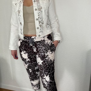 Weiße Jeansjacke Italian style Bild 5