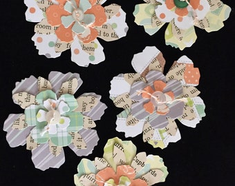 Paper Flower Rosies "Little Guy" Adornments