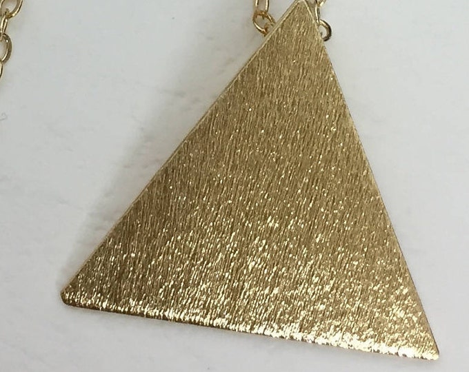 Stevie Nicks Inspired 24K Gold-Plated Pyramid Pendant (No Chain)
