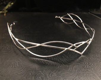 ALTERNATIVE TO A TIARA SCA RENAISSANCE GOLD CELTIC//ELVEN CIRCLET WITH PEARL
