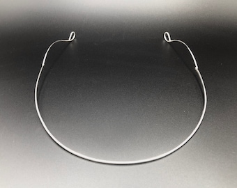Handmade Sterling Silver Wedding Circlet: Unisex Renaissance Headpiece, Simple Wedding Headband
