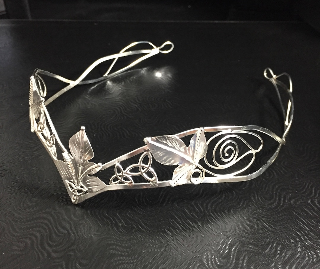 Elven Tiara Crown - Celtic Circlet Headpiece With Leaves  display picture 1