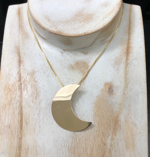 Stevie Moon Necklace/ Moon Necklace / Gold Necklace / Witch Necklace - Etsy