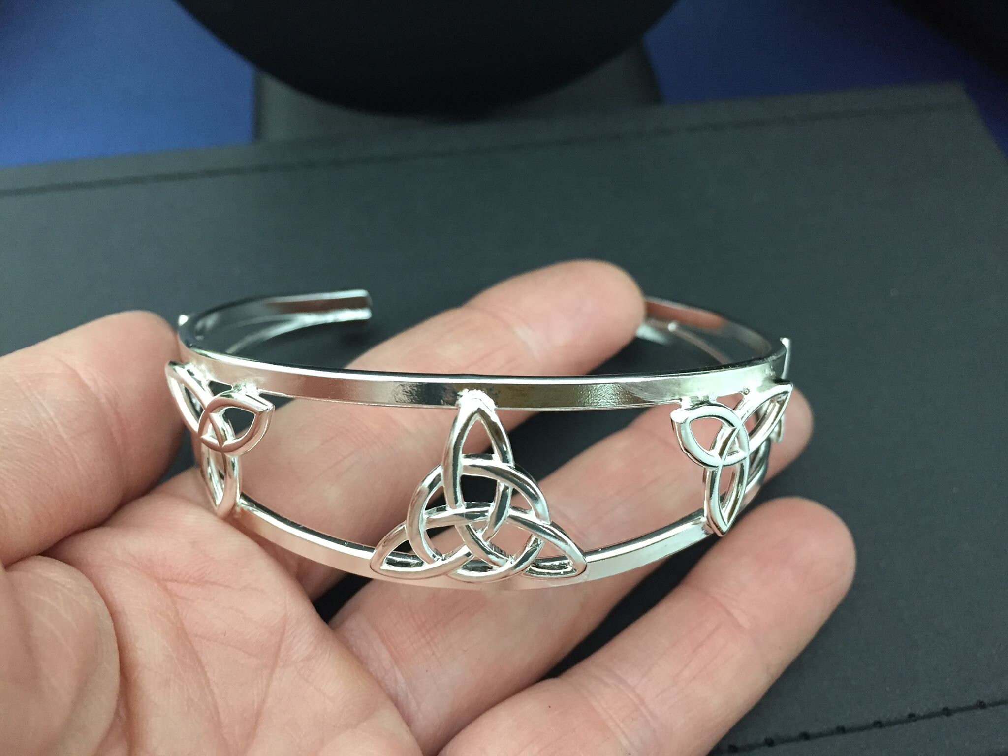 Celtic Knot Bracelet Cuff In Sterling Silver Irish Jewelry Gifts For 