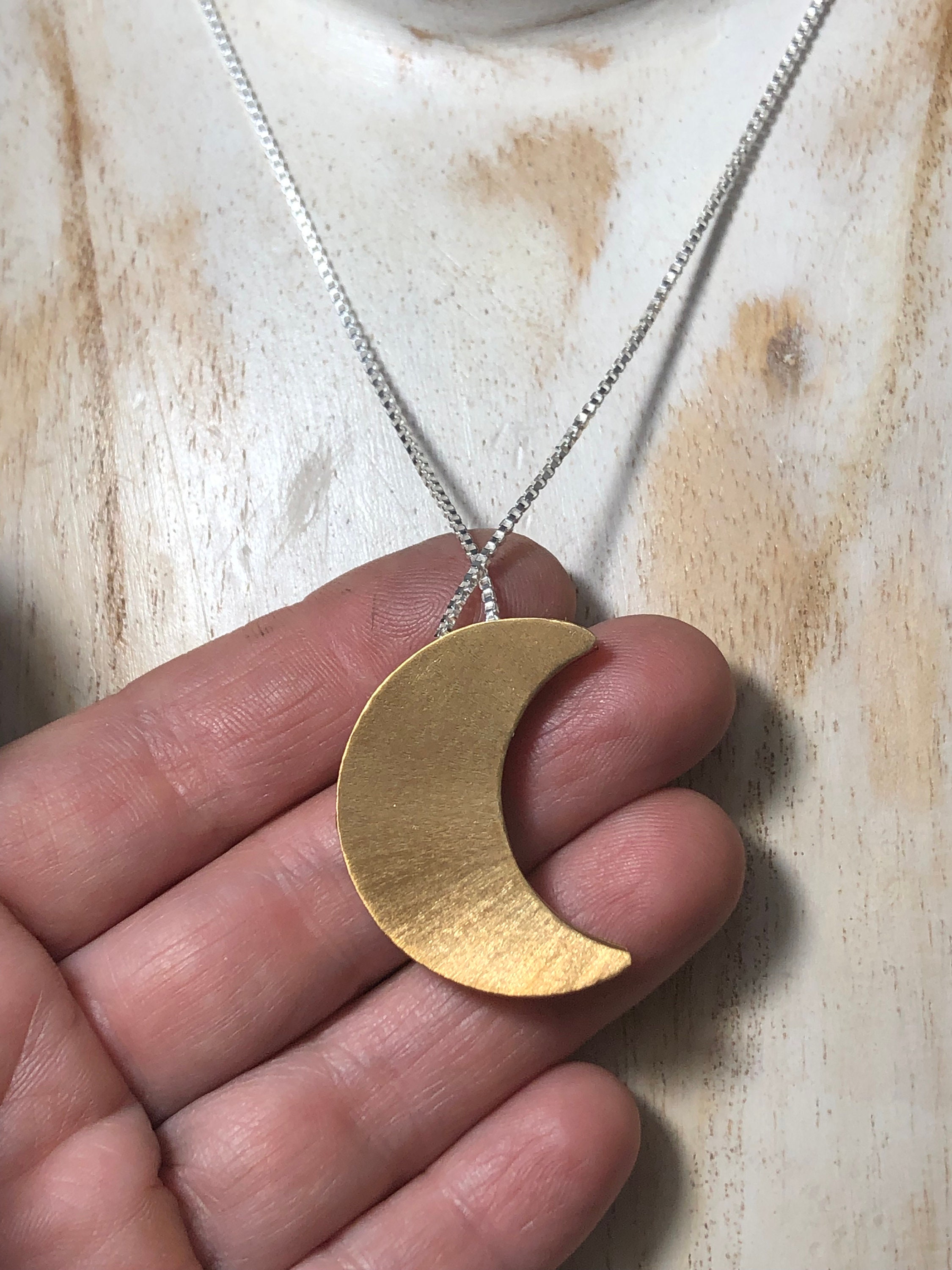 Crescent Moon Necklace, Stevie Nicks Inspired Pyramid Necklace, Stevie Nicks  Style Crescent Moon and Pyramid Set, Sterling Silver Handmade - Etsy