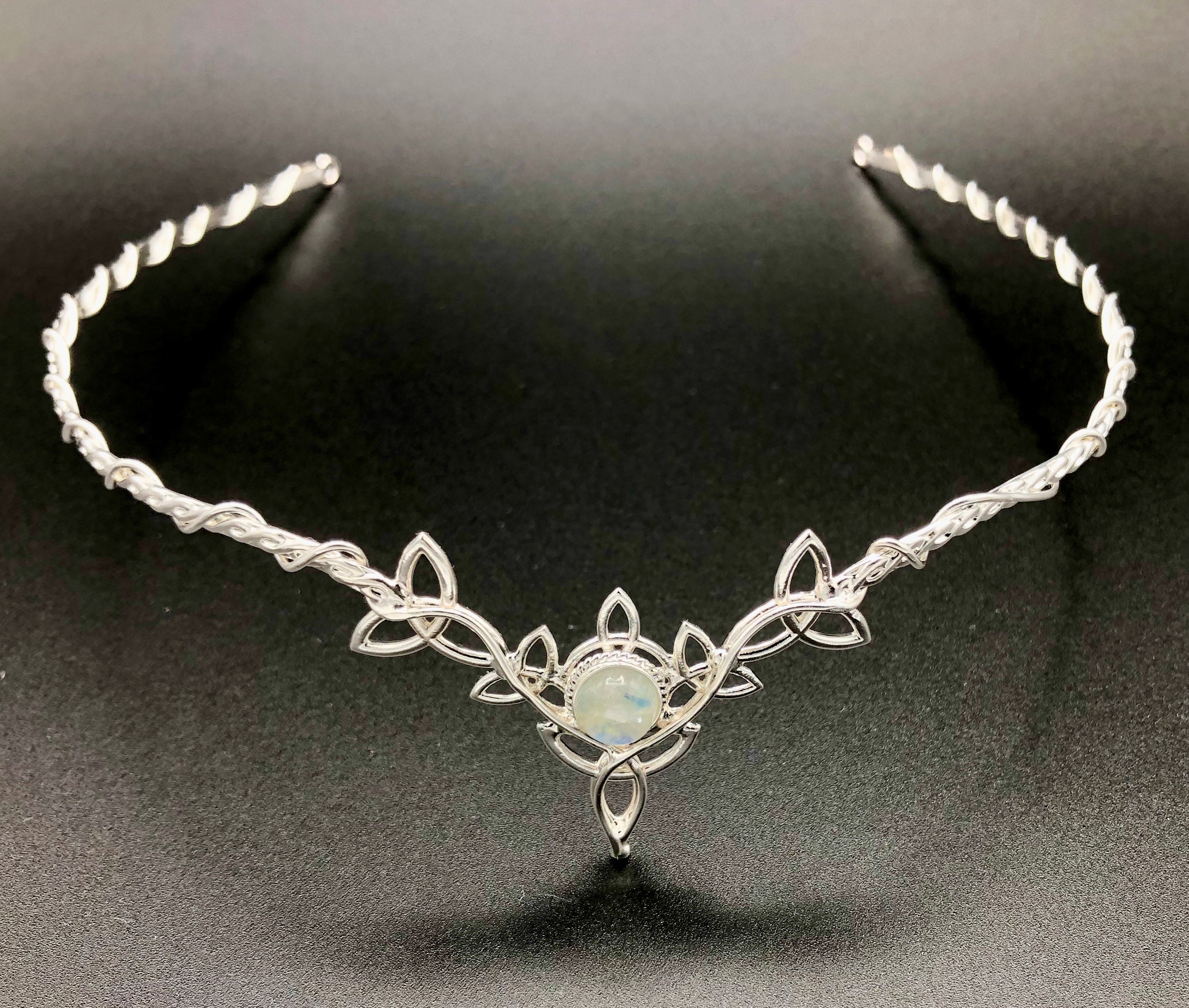 Celtic Bridal Circlet 925, Irish Wedding Tiara Sterling Silver Diadems