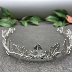 Woodland Wedding Sterling Silver Tiara, Fairytale Tiara, Bridal Headpiece,  Artisan Tiaras, Gifts For Her, Alternative Bridal Accessory