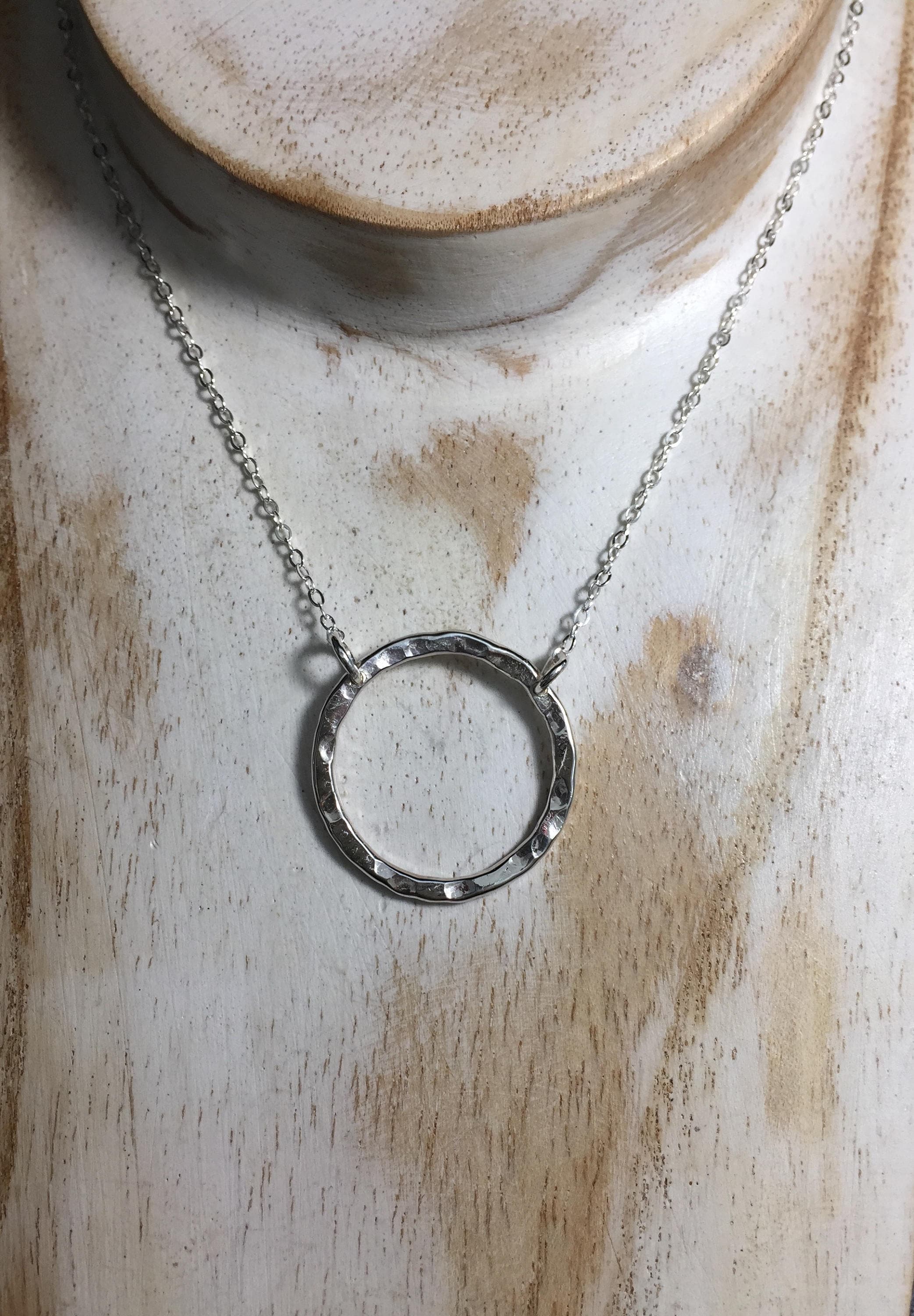 Emma Swan Inspired Necklace Eternal Circle Necklace Cosplay OUAT Necklace Hammered Circle Necklace Etsy