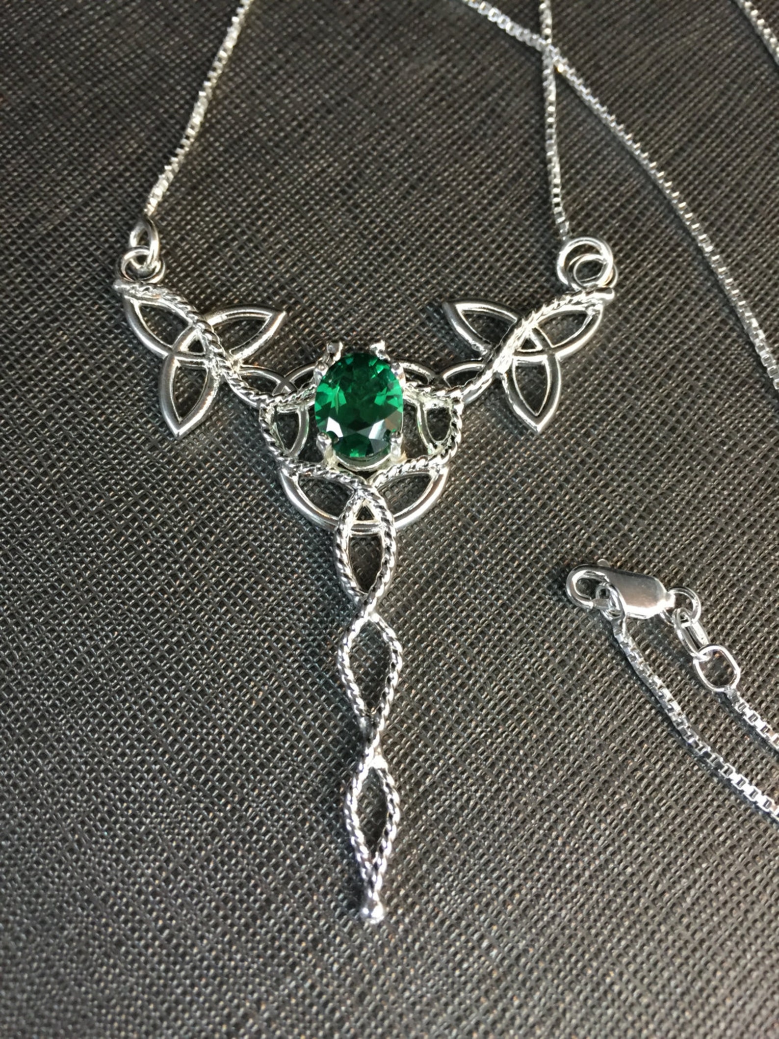 Celtic Knot Necklace and Earrings Set Irish Jewelry Sets Etsy