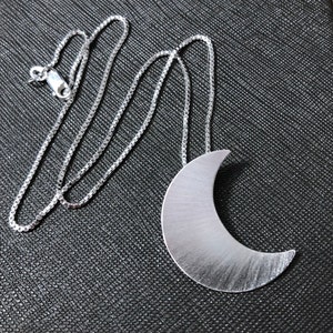 Stevie Nicks inspiriert Sterling Silber Halbmond Halskette - 18-Zoll-Kette