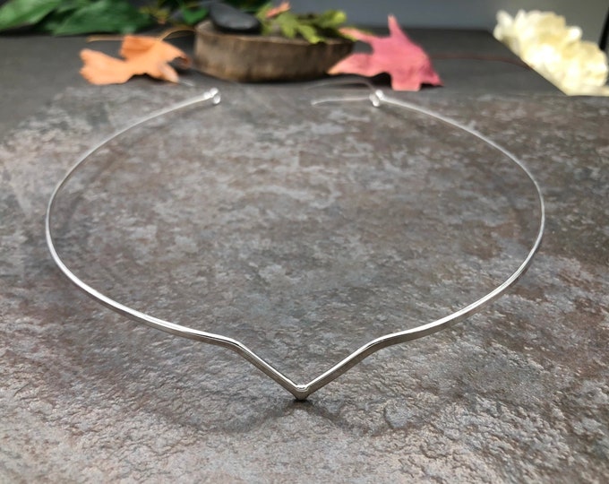 Unisex Simple Sterling Silver Circlet, Cosplay Circlets, Renaissance Boho Simple Headpiece, Unisex Circlets