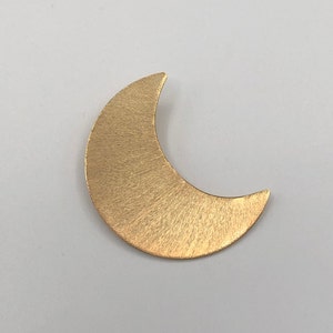 Stevie Nicks Style Crescent Moon 24K GOLD-PLATED Pendant, 925 Sterling Silver Solid 20 gauge Crescent Moon 24K Gold Plate Overlay, Celestial image 4