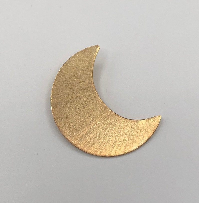 Stevie Nicks Style Crescent Moon 24K GOLD-PLATED Pendant, 925 Sterling Silver Solid 20 gauge Crescent Moon 24K Gold Plate Overlay, Celestial image 4