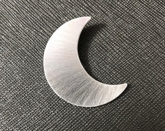 Crescent Moon Pendant, Stevie Nicks Moon Pendant, Crescent Moon Jewelry, Celestial Moon, Solid 20 gauge