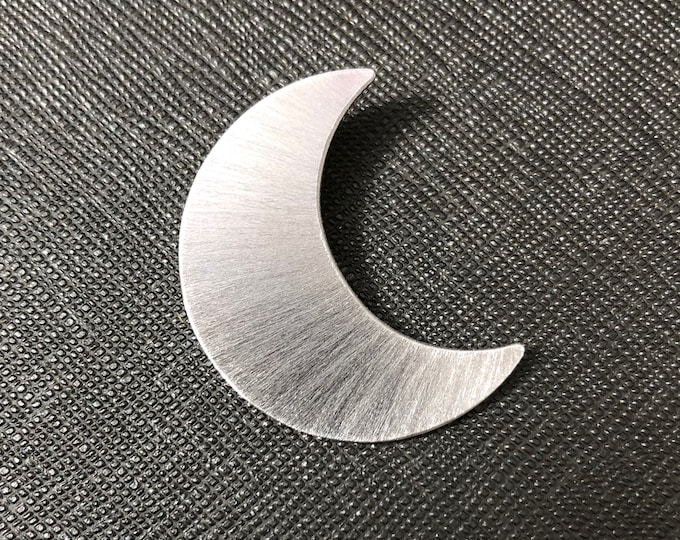 Crescent Moon Pendant, Stevie Nicks Moon Pendant, Crescent Moon Jewelry, Celestial Moon, Solid 20 gauge