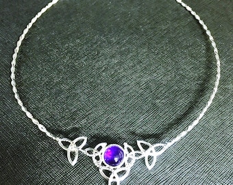 Celtic Neck Torc, Irish Wedding Jewelry, Moonstone Neck Torcs, Gifts For Her, Anniversary, Celtic Wedding