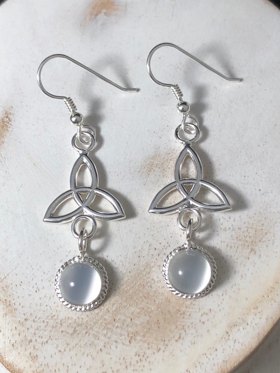 Outstanding Handmade Jewelry Golden Sunstone Sterling Silver Overlay Earring 1.5