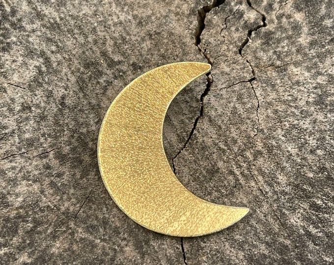 Stevie Nicks Style Crescent Moon 24K GOLD-PLATED Pendant, 925 Sterling Silver Solid 20 gauge Crescent Moon 24K Gold Plate Overlay, Celestial