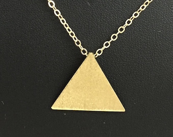 Stevie Nicks Inspired 24K Gold-Plated Pyramid Pendant (No Chain)