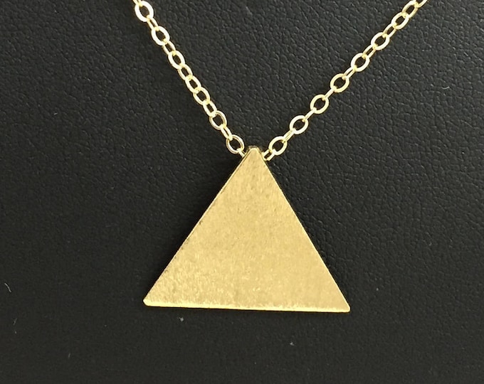 Stevie Nicks Inspired 24K Gold-Plated Pyramid Pendant (No Chain)