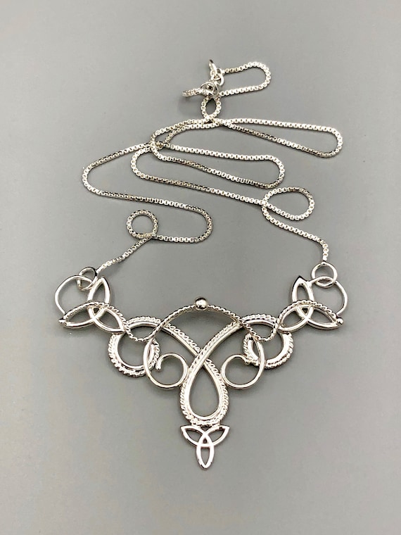 Celtic Knot Sterling Silver Necklace 