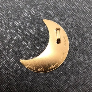 Stevie Nicks Style Crescent Moon 24K GOLD-PLATED Pendant, 925 Sterling Silver Solid 20 gauge Crescent Moon 24K Gold Plate Overlay, Celestial image 7