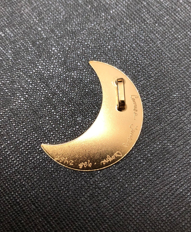 Stevie Nicks Style Crescent Moon 24K GOLD-PLATED Pendant, 925 Sterling Silver Solid 20 gauge Crescent Moon 24K Gold Plate Overlay, Celestial image 7