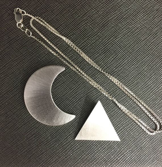 Buy Stevie Nicks Inspired Sterling Silver Crescent Moon Necklace With 18  Inch Box Chain 925, Waning Crescent Moon, Waxing Crescent Moon Pendant  Online in India - Etsy
