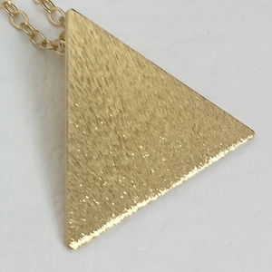 Stevie Nicks Inspired 24K gold-PLATED Triangle Pyramid Pendant, NO CHAIN, Stevie Nicks Pyramid Pendant without Chain, Pendant Only