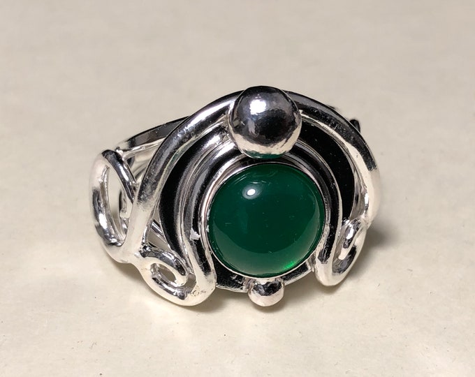 Sterling Silver Witchblade Ring: Art Nouveau Carnelian Cosplay Jewelry, Cosplay Jewelry, Statement Ring