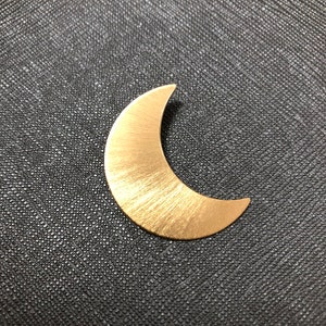 Stevie Nicks Style Crescent Moon 24K GOLD-PLATED Pendant, 925 Sterling Silver Solid 20 gauge Crescent Moon 24K Gold Plate Overlay, Celestial image 8