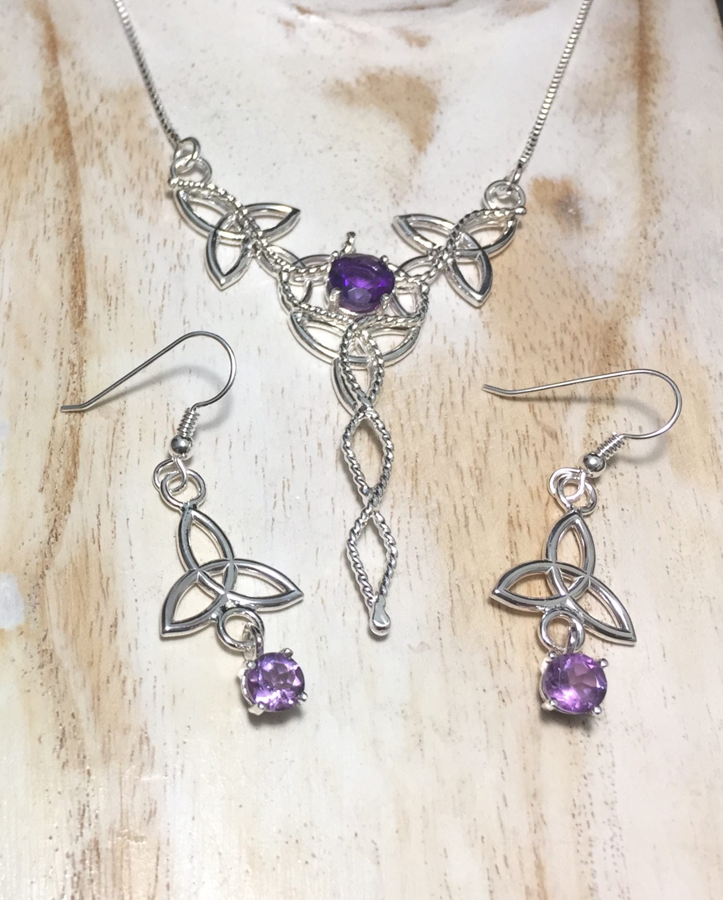 Celtic amethyst deals necklace