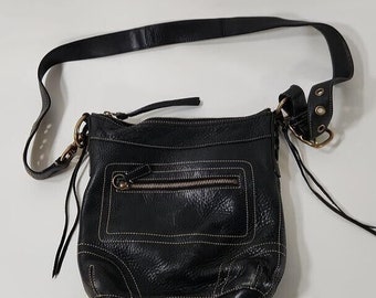 Vintage Coach Bleeker Shoulder Leather 10398 Y2k Black Crossbody Bag