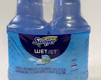 Swiffer Wetjet Floor Mopping and Cleaning refills 1.25L (pack of 2)
