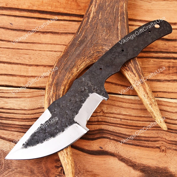 Hand Forged Tracker Knife Blank Blade, Camping Knife, Blank knives, Blank Blades, Handmade Knives, Knife Making Supplies for Men