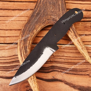 Custom Forged 1095 Steel Skinner Knife making kit, Knife Making Kit, Blank Blades, Blank Knives for Men, Camping Knives Gift for men USA