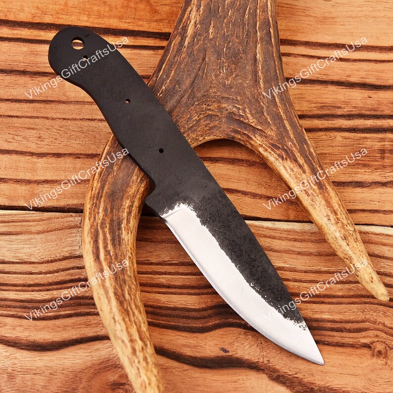 1095 High Carbon Steel Hand Forged BLANK BLADES, Blank Knives, Handmade Hunting Knife Blank Blade, Knife Making Project Supplies for Men USA bild 2