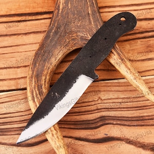 8.5 Inches Hand Forged Blank Blade, 1095 Steel Knives, Carbon Steel Blank Knives, Knife Making Kit, Knife Supplies, Skinner Knife USA