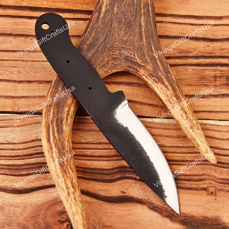 1095 High Carbon Steel Hand Forged BLANK BLADES, Blank Knives, Handmade Hunting Knife Blank Blade, Knife Making Project Supplies for Men USA bild 4