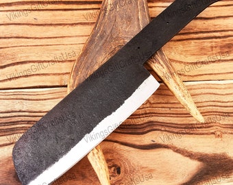 Custom Handmade 1095 Carbon Steel Cleaver Chef Knife Blank Blade, Kitchen Knife Blank Blades, Hand Forged Blank Knife , Knife Making Supply