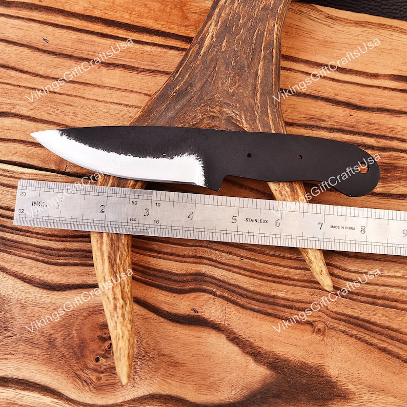 1095 High Carbon Steel Hand Forged BLANK BLADES, Blank Knives, Handmade Hunting Knife Blank Blade, Knife Making Project Supplies for Men USA bild 5