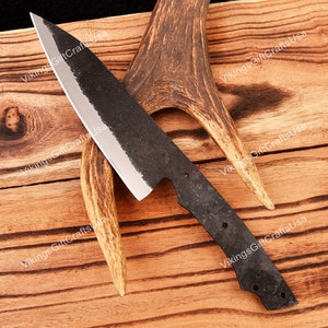 Hand Forged Kitchen Knife Blank Blade, Handmade 1095 Steel Blank Blade Chef knives, Chef knife, Knife Making material, Knife supplies USA bild 2